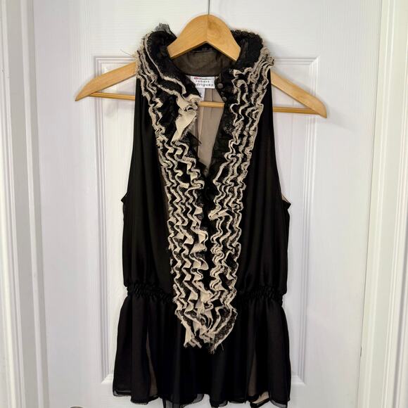 Robert Rodriguez Target Neiman Marcus Ruffled Top shirt Blouse Size XS - Picture 1 of 3